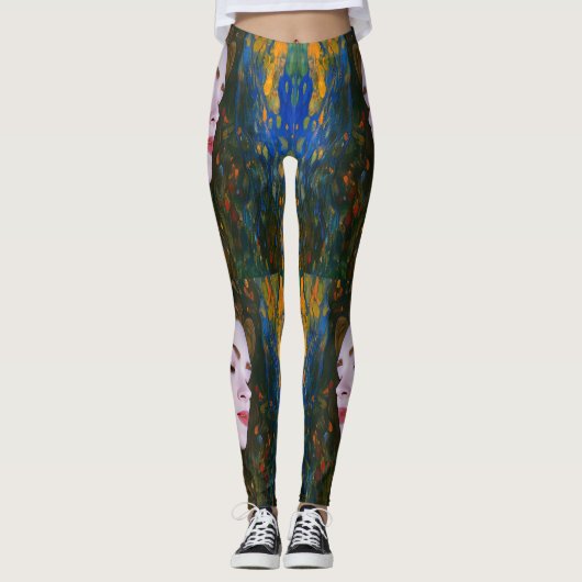 "Petal Serenity" - Frauen im Wasser Leggings (Vorderseite)