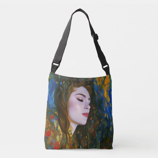 "Petal Serenity" - Frauen im Wasser Tragetaschen Mit Langen Trägern (Vorderseite)