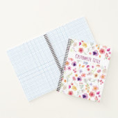 Petal Spark Notebook - White Custom Elegance Notizblock (Innenseite)
