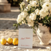 Petal Station Vintag Red & Ivory Wedding Sign