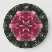 Petal Symphony Große Wanduhr (Vorderseite)