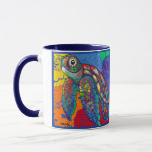 Petal the Peace Turtle Beverage Tasse