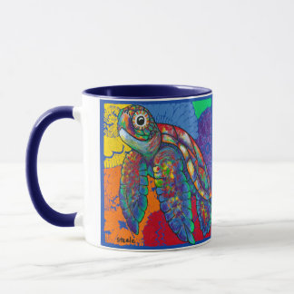 Petal the Peace Turtle Beverage Tasse