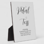 Petal Toss Sign Fotoplatte (Seite)