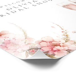 Petal und Prosecco Brautparty Willkommenspender Fotodruck