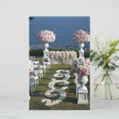 Petal-Wedding-Aisle-Runners-20 Briefpapier (Stehend Vorderseite)