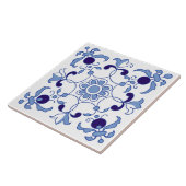 Petal Whimsy Blautöne Fliese (Seite)