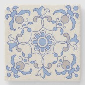 Petal Whimsy Steinuntersetzer (Vorderseite)