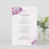 Petal Whispers Wedding Menu (Stehend Vorderseite)