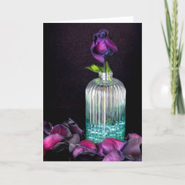 Petalen der lila Rose Dankeskarte