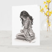 Petalen der Sorrow-Grußkarte Karte (Gelbe Blume)