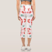 Petalen im Nebel Capri Leggings (Rückseite)