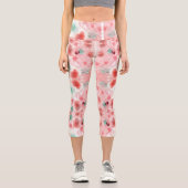 Petalen im Nebel Capri Leggings (Vorderseite)