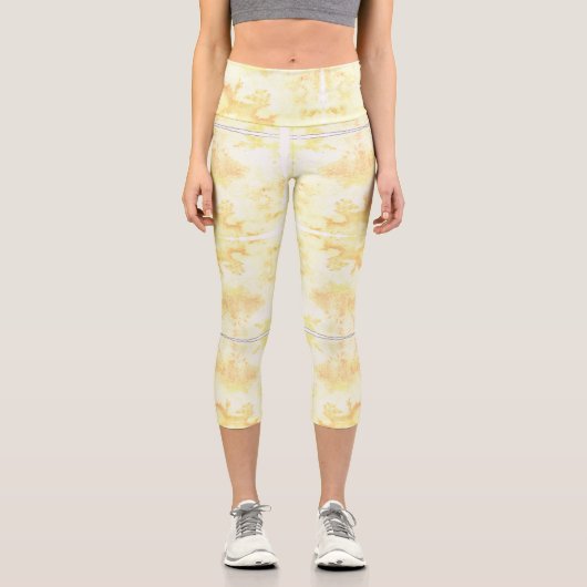 Petalen im Sumpf Capri Leggings (Vorderseite)
