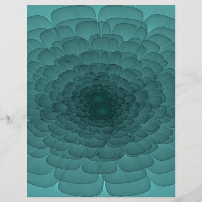 Petalen in Aquamarin (Vorderseite)