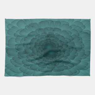 Petalen in Aquamarin Handtuch