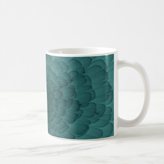Petalen in Aquamarin Kaffeetasse (Rechts)