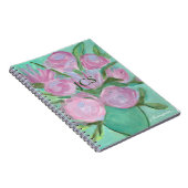 Petalen in rosa Notizbuch Notizblock (Rechte Seite)