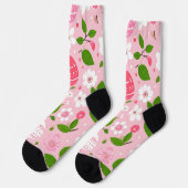 Petalen und gestrichene Eier Socken (Linkes Detail)