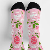 Petalen und gestrichene Eier Socken (Oben)
