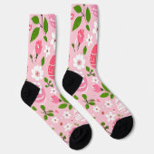 Petalen und gestrichene Eier Socken (Rechts)