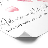 Petalen und Prosecco - Beratung und Wünsche Poster (Ecke)