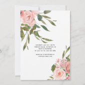 Petalen und Prosecco-Brautparty Einladung (Rückseite)