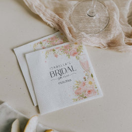 Petalen und Prosecco-Brautparty Serviette