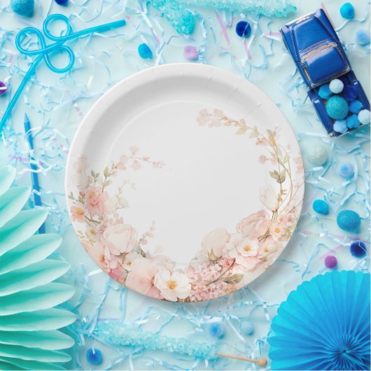 Petalen und Prosecco Pappteller (Party)