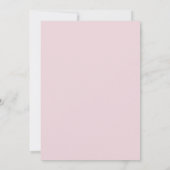 Petalen und Prosecco-rosa Brautparty Einladung (Rückseite)