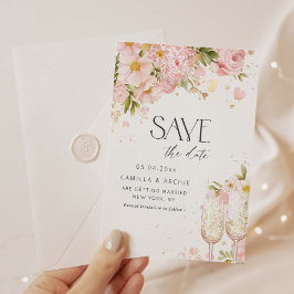 Petalen und Prosecco Save the Date