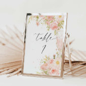 Petalen und Prosecco-Tischnummer Tischnummer