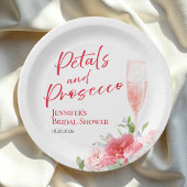 Petalen und Prosecco | Wild Garden Brautparty Pappteller