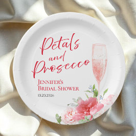 Petalen und Prosecco | Wild Garden Brautparty Pappteller