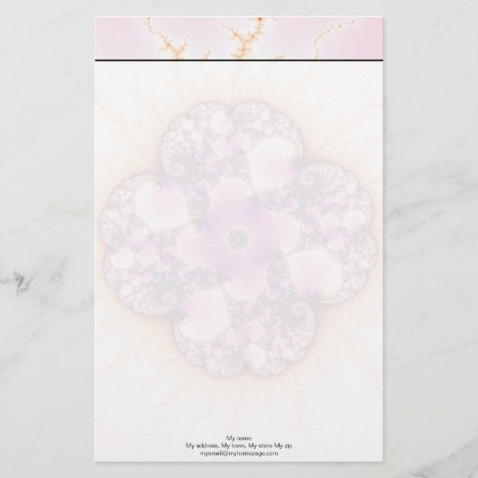 Petallic - Fraktal Art Briefpapier (Vorderseite)