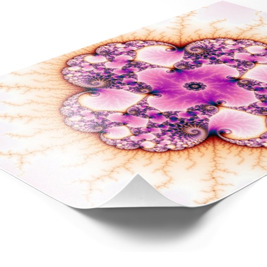 Petallic - Fraktal Art Fotodruck (Ecke)