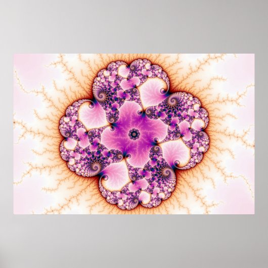 Petallic - Fraktal Art Poster (Vorne)