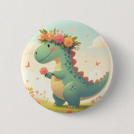 Petalosaurus (Eine neue Art von Dinosaurier) Button (Vorderseite)