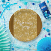 Petalpapier-Platte aus Gold-Blume Pappteller (Party)