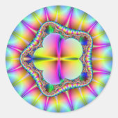 Petals2 Runder Aufkleber (Vorderseite)