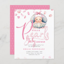Petals and Pearls Pink Baby Girl Dusche