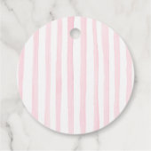 Petals and Prosecco Bridal shower Geschenkanhänger (Rückseite)