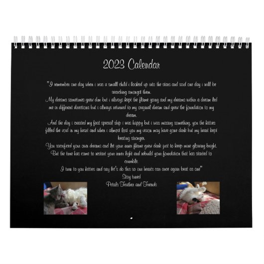 Petals Feather & Friends 2023 Kalender (Titelbild)