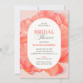 Petals Floral Arch Brautparty Rosa Einladung (Vorderseite)