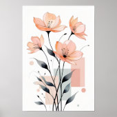 Petals & Geometrie Poster (Vorne)