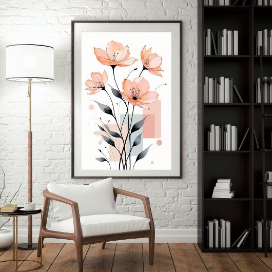 Petals & Geometrie Poster