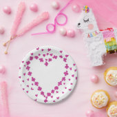 Petals Heart Paper Plate Pappteller (Party)