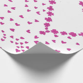 Petals Heart Wrapping Paper Geschenkpapier (Ecke)
