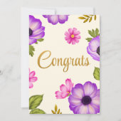 Petals in Harmonie Glückwünsche Gruß Karte (Vorderseite)