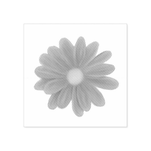 Petals in Motion – Vibrant Flower Graphic Gummistempel (Prägung)